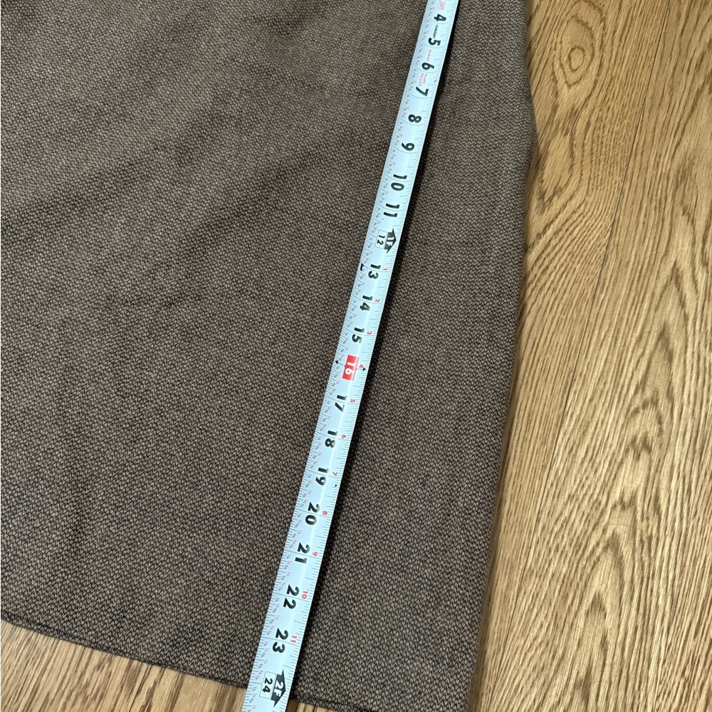 Lands' End Brown A-Line Tweed Skirt - Picture 5 of 6